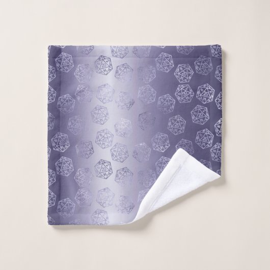 RPG Luxe | Paarse Fantasy tafelblad PnP Gamer Dice Bad Handdoek (Wasdoekje)