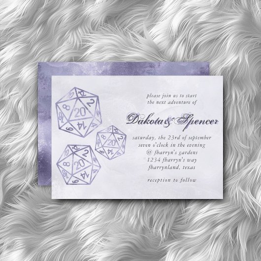 RPG Luxe | Paarse Fantasy tafelblad PnP Gamer Dice Kaart