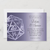 RPG Luxe | Paarse glans Tabletop Roleplayer Dobbel Kaart (Voorkant)