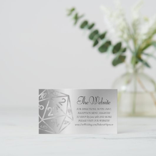 RPG Luxe | Website van het Fantasy Tabletop Gamer  Informatiekaartje (Staand voorkant)