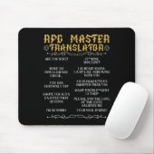Rpg Master Vertaler D20 Tafelbladspellen Grappig R Muismat (Met muis)