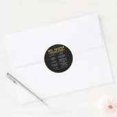 Rpg Master Vertaler D20 Tafelbladspellen Grappige  Ronde Sticker (Envelop)