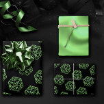 RPG Patroon | Neon Green Tabletop PnP Gamer Dice Inpakpapier Vel<br><div class="desc">GEEK CHIC GAMER! Novelty RPG pakpapier is ook ideaal voor epheera diy meubelontage, of huisdecor doe-het-zelf projecten. Het is GAME ON, dus kies je voor je wapen- en rolinitiatief! Het ontwerp is ideaal voor elke oude speelpenpen/potlood en papier (PnP) fantasy rollspeler en biedt een naadloos patroon van 20-zijdedice van polyhedral...</div>