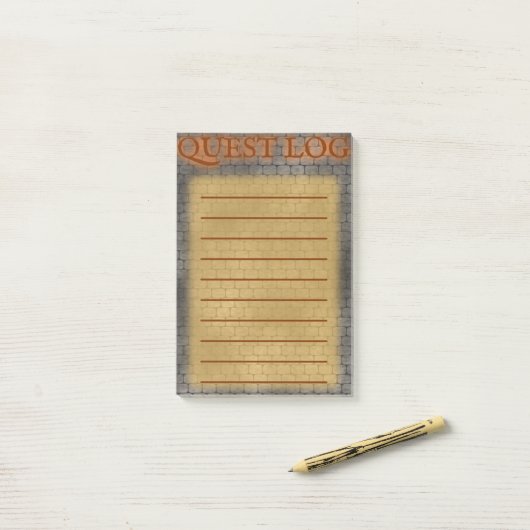 RPG Quest Log Post-it® Notes (Op bureau)