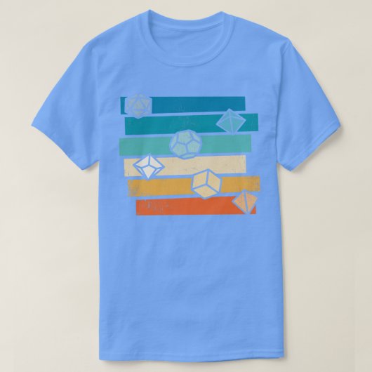 RPG Runes Rol Spelen Dice D20 T-shirt (Design voorkant)