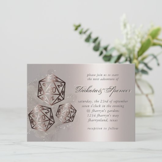 RPG Splash | Copper Sheen Fantasy Tabletop Gamer Kaart (Staand voorkant)