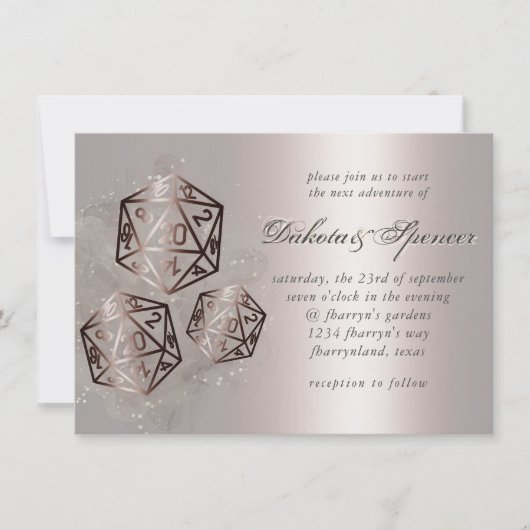 RPG Splash | Copper Sheen Fantasy Tabletop Gamer Kaart (Voorkant)