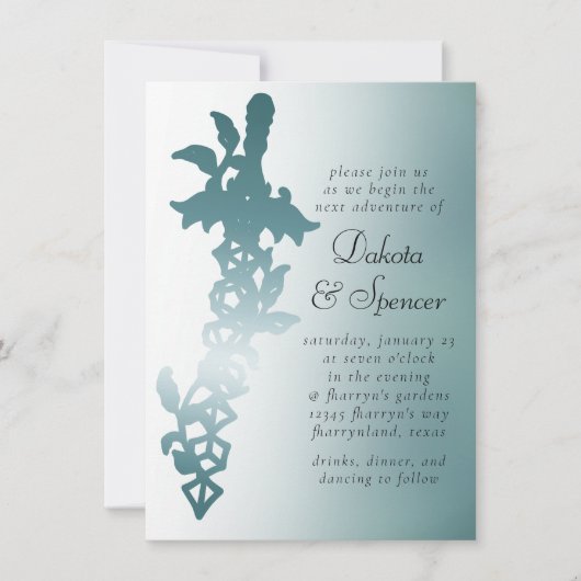 RPG Sword Luxe | Blauwgroen Sheen Fantasy Tabletop Kaart (Voorkant)