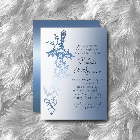 RPG Sword Luxe | Blue Sheen Fantasy Tafelblad Game Kaart