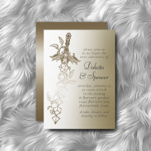 RPG Sword Luxe | Gold Sheen Fantasy tafelblad Game