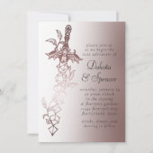 RPG Sword Luxe | Mauve Fantasy Tafelblad Gamer Kaart (Voorkant)