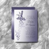 RPG Sword Luxe | Paarse Fantasy Tabletop PnP Gamer Kaart