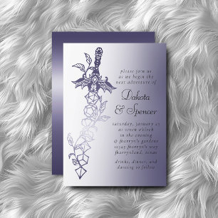 RPG Sword Luxe Paarse Fantasy Tabletop PnP Gamer Kaart