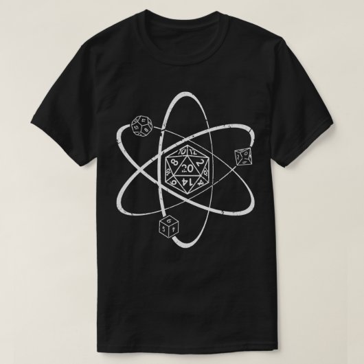 RPG Tafelblad 20 Zijde Dice T-shirt (Design voorkant)