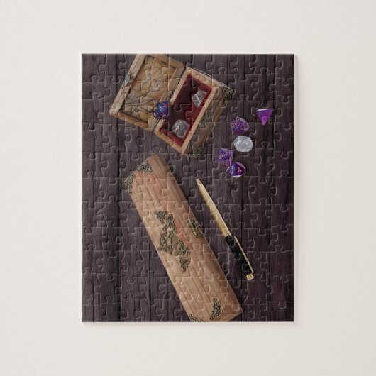 RPG voor tafelblad | Old School PnP Rollenspeler D Legpuzzel (Verticaal)