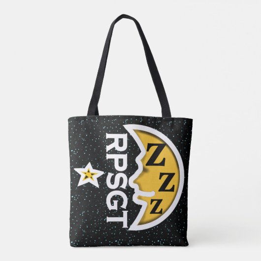RPSGT POLYSOMNOGRPAHY SLEEP via Slipperywindow Tote Bag (Achterkant)
