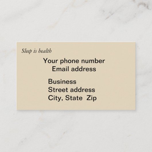 RPSGT SLEEP POLYSOMNOGRAPHY via Slipperywindow Visitekaartje (Achterkant)