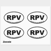RPV Rancho Palos Verdes oval Ovale Sticker (Vel)