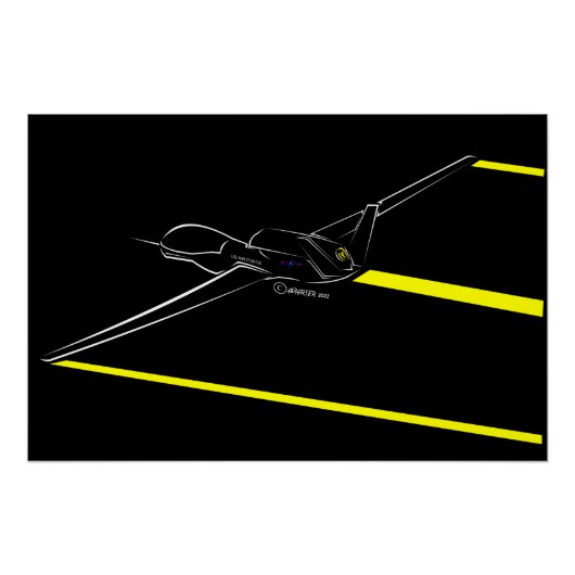 RQ-4A Global Hawk Print Perfect Poster (Voorkant)
