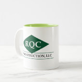 RQ Two Tone Mok in Light Green (Voorkant links)