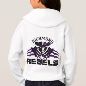 RR 04 | Grunge Rebel Logo Kinderen White Hoodie (Achterkant)