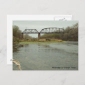 RR Bridge La Grange, Texas Briefkaart (Voorkant / Achterkant)