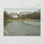 RR Bridge La Grange, Texas Briefkaart (Voorkant)
