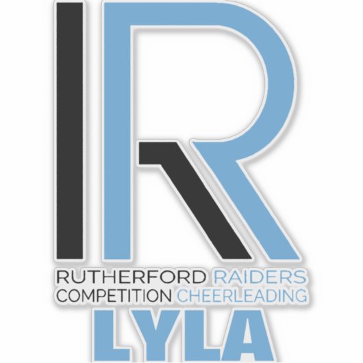 RR Comp Cheer Car Decal Sticker (Voorkant)