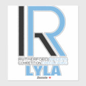 RR Comp Cheer Car Decal Sticker (Vel)