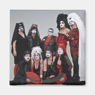 RR Sisters Holiday Foto Magneet