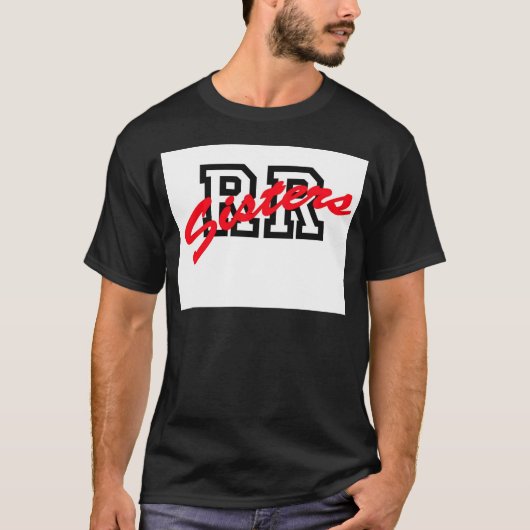 RR Zisters Baseball Print T-shirt (Voorkant)