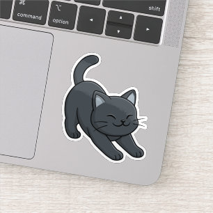 Rrekkende Zwarte Kat Sticker