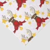 Rrenderend kerstradolf tissuepapier (Detail)