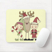 Rrendieren en Elves T-shirts en cadeautjes Muismat (Met muis)