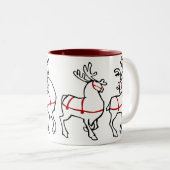 Rrendierenkoffiebeker kerstcadeautjes voor Mok (Voorkant rechts)