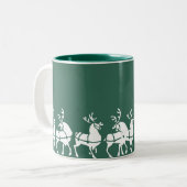 Rrendierenkoffiebeker kerstcadeautjes voor Mok (Voorkant links)