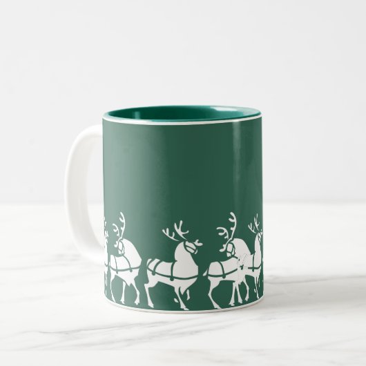 Rrendierenkoffiebeker kerstcadeautjes voor Mok (Voorkant links)
