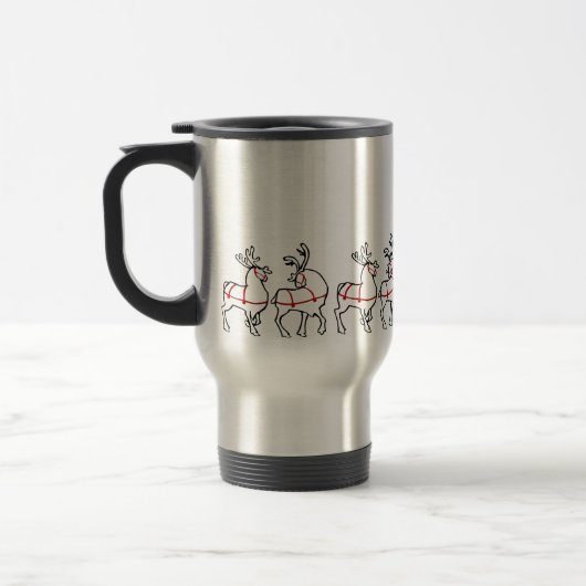 Rrendierenkoffiebeker kerstcadeautjes voor Mok (Links)