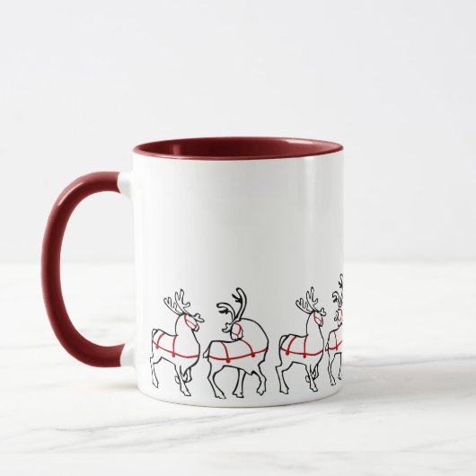 Rrendierenkoffiebeker kerstcadeautjes voor Mok (Links)