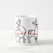 Rrendierenkoffiebeker kerstdecor voor Mok (Center)