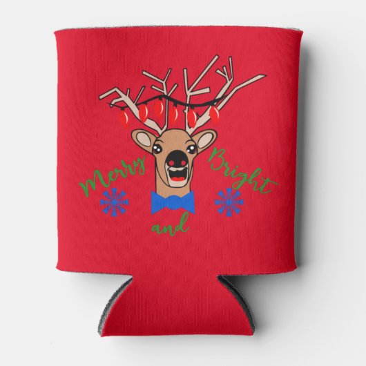 Rrendierkerstfeestdag cadeautjes Koelbox Blikjeskoeler (Voorkant)