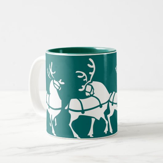 Rrendierkoffiebeker kerstbekers voor Mok Dec (Voorkant links)