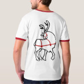 Rrendierlijk Shirt feestelijke kerstT-shirts en ca (Achterkant)