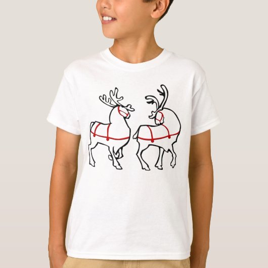 Rrendierlijk Shirt feestelijke T-shirts voor Kerst (Voorkant)