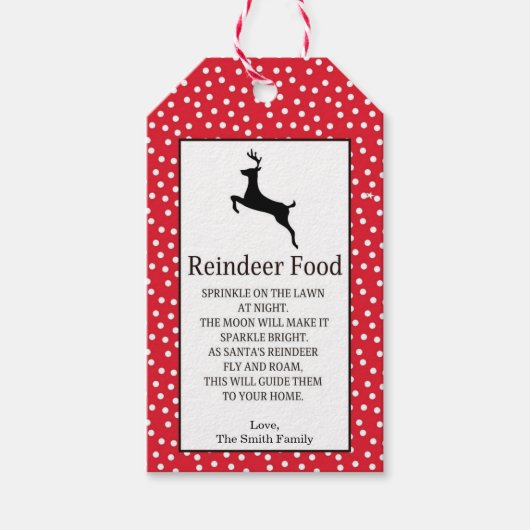 Rrendiervoeding Gift Labels Cadeaulabel (Voorkant)