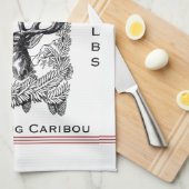 Rrendiervoerder keukenhanddoek (Quarter Fold)