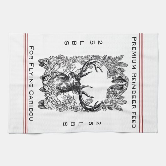 Rrendiervoerder keukenhanddoek (Horizontaal)
