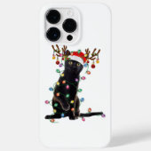 Rrendierzwarte kerst verlicht de grappige kattenli Case-Mate iPhone case (Achterkant)