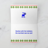 Rrenier van de sluier feestdagen kaart (Binnen)