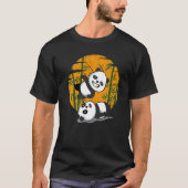 Rrestatie Pandas Chinese Bamboe Eating Animals T-shirt (Voorkant)